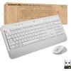 Logitech Signature MK650 Combo for Business - Set tastiera e mouse - wireless - Bluetooth LE - QWERTY - Svizzera - Bianco sporco