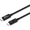 MicroConnect - Cavo USB - da 24 pin USB-C (M) a 24 pin USB-C (M) - USB 3.1 Gen 2 / Thunderbolt 4 - 1,0 m - Alimentazione USB