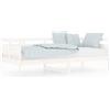 vidaXL Letto da giorno in pino massiccio bianco 90x190 cm