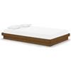 vidaXL Letto in legno massiccio marrone miele 120x190 cm