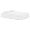 vidaXL Letto in legno massiccio bianco 140x190 cm
