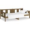 vidaXL Letto da giorno in pino massiccio marrone miele 90x190 cm