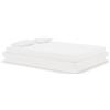 vidaXL Letto in legno massiccio bianco 135x190 cm