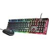 TRUST Trust GXT 838 Azor tastiera Mouse incluso Gaming USB ceco, slovacco nero