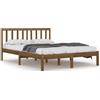 vidaXL Letto in legno massiccio pino marrone miele 200x200 cm