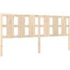 vidaXL Testata del letto 205,5x4x100 cm in legno di pino massiccio