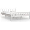 vidaXL Letto in legno massiccio bianco 150x200 cm