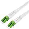 ROLINE Cavo in fibra ottica ROLINE duplex, 9/125µm OS2, LC-APC/LC-APC, armato in acciaio, LSOH, bianco, 7 m