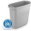 DURABLE Bidone rettangolare DURABIN® ECO 60L, Grigio, 1800503050