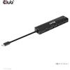 Club 3D Club3d CLUB3D USB Gen1 Type-C, Hub 6-in-1 con HDMI 8K30Hz, 2xUSB Type-A, RJ45 e 2xUSB Type-C, ricarica dati e PD 100 watt