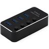ROLINE USB3.2 Gen1 Hub, 4x A, Ports einzeln schaltbar (14.02.5056)