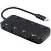 ROLINE USB3.2 Gen1 Notebook Hub, Typ C / 3x A mit Schalter + CardReader (14.02.5059)