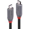 Lindy 0,8 m di cavo USB 4 Tipo C Linea Anthra - Cavo - Digitale/Dati