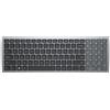 Dell KB740 - Tastiera - compatta, multi-dispositivo - senza fili - 2,4 GHz, Bluetooth 5.0 - QWERTY - Internazionale USA - Grigio titanio - con 3 anni di servizio di sostituzione estesa il giorno lavorativo successivo