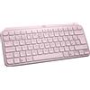 Logitech MX Keys Mini - Tastiera - retroilluminata - Bluetooth - QWERTY - spagnola - rosa