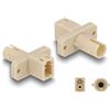Delock - Netzwerkkoppler - LC (W) zu ST (W) - Glasfaser - Simplex - beige (87939)