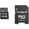 Integral 256 GB di scheda di memoria microSDHC/XC V30 UHS-I U3 ad alta velocità