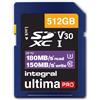 Integral Schede SDXC INTEGRAL 512 GB UltimaPro Pro V30 UHS-I U3 180W/150R
