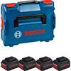 Bosch 4x ProCORE18V 5,5 Ah Professional Set 18 V 4x batteria 5,5 Ah Li-Ion + L-Boxx ( 1600A02A2U )