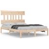 vidaXL Letto in legno massiccio 150x200 cm