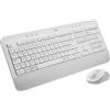 Logitech Signature MK650 Combo for Business - Set tastiera e mouse - senza fili - Bluetooth LE - QWERTY - Ceco - Bianco sporco