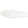 vidaXL Letto in legno massiccio bianco 150x200 cm