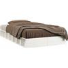 vidaXL Letto in legno massiccio bianco 100x200 cm