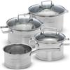 classbach 414016 classbach set di pentole C-KTS 4016, 7 pezzi, acciaio inossidabile