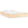 vidaXL Letto in legno massiccio senza materasso 120x200 cm