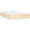 vidaXL Letto in legno massiccio 120x190 cm