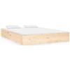 vidaXL Letto in legno massiccio 135x190 cm