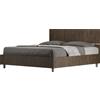 ITYHOME - Letto contenitore 160x190 testata dritta noce Demas