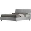 ITYHOME - Letto contenitore 160x190 testata inclinata cemento Demas