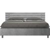 ITYHOME - Letto con rete 160x190 testata inclinata con doghe cemento Ankel