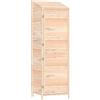 vidaXL Capanno per attrezzi 55x52x174,5 cm in legno massiccio di abete