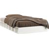vidaXL Letto in legno massiccio bianco 90x200 cm