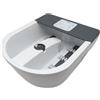 BEURER Vasca idromassaggio per piedi 630 W riscaldabile con vibrazione e getti d'aria, 3 accessori, bianco-grigio