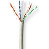 Nedis Cavo di rete Rotolo | CAT6 | Solido | U/UTP | Cavo di rame nudo | 100.0 m | Interno | Tondo | LSZH | Grigio | Confezione regalo