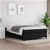 vidaXL Struttura letto senza materasso nero 140x200 cm in tessuto