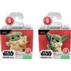Hasbro, Set di 2 coccole per gatti Grogu Loth/Darksaber Discovey Star Wars The Bounty Serie 5, colorate