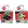 Hasbro, Set di 2 caschi Grogu Hijinks/Peek A Boo Star Wars The Bounty Serie 5, colorati