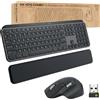 Logitech MX Keys Combo for Business - Set tastiera e mouse - retroilluminato - wireless - Bluetooth LE - QWERTY - GB - Grafite