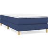 vidaXL Struttura letto blu 80x200 cm in tessuto