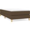 vidaXL Struttura letto Boxspring marrone scuro 80x200 cm in tessuto