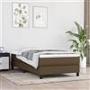 vidaXL Struttura letto Boxspring marrone scuro 80x200 cm in tessuto