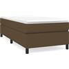vidaXL Struttura letto Boxspring marrone scuro 80x200 cm in tessuto