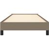 vidaXL vidaXL - Struttura letto - tessuto - taupe - 80x200 - cm