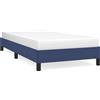 vidaXL Struttura letto senza materasso blu 80x200 cm in tessuto