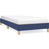vidaXL Struttura letto senza materasso blu 80x200 cm in tessuto