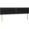 vidaXL Testiere 2 pezzi nero 80x5x78/88 cm tessuto